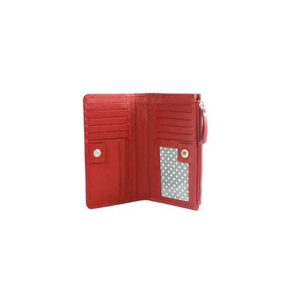 Eastern Counties Leather Davina Leather D-Ring Coin Purse / Red